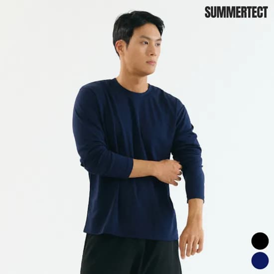 써머텍트 남자 기능성 긴팔 쿨티셔츠 레귤러핏 STTL231