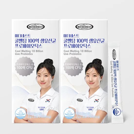 마더네스트 쿨멜팅 100억 생유산균 프로바이오틱스 신유빈유산균 30포, 2개