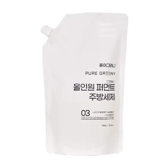 퓨어그리니 EM 맨손 뽀득 천연 1종 주방세제 (리필)