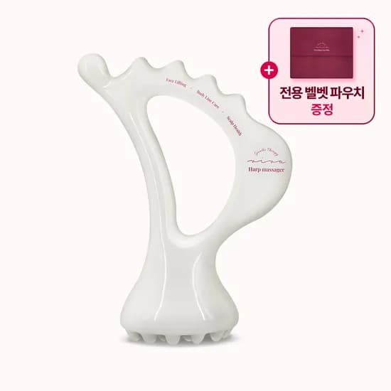 비바 올인원 세라믹 하프 괄사 마사지얼굴 바디 림프+전용파우치