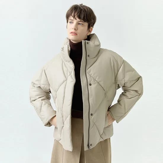 이태리 램스킨 베르누이 구스다운 재킷 CJK22C048