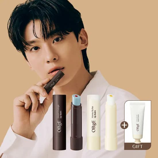 오브제 무드 체인지 립밤 3g + 허니버터 립밤 3g + 핸드크림 10ml