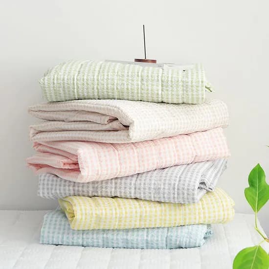 시어서커 썸머캔디 여름 고정밴딩 누빔침대패드 SS/Q 6colors