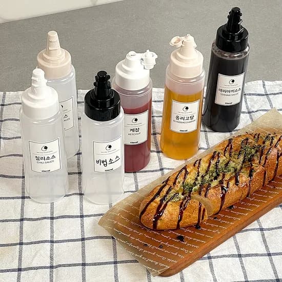 투웨이 소스통 350ml 양념통 케찹통 드레싱 5p