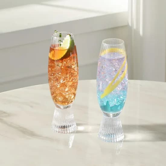 1+1 몬즈 크리스탈 플리츠 샴페인잔 220ml