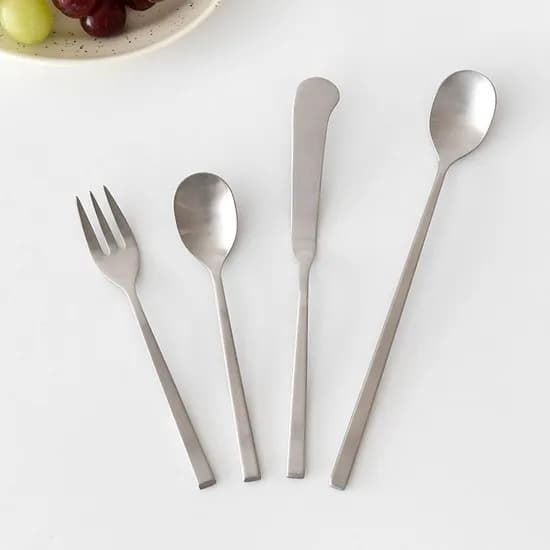 식세기O/스텐304 히어 디저트 커트러리 세트 4P Silver