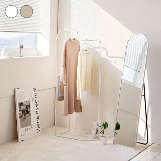 블랙 출시! 아치 커브 행거 스탠드 드레스룸 거실 수납 옷걸이 행거 3colors