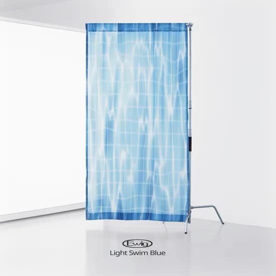 자체제작 패브릭 가리개 커튼/ Light Swim Blue 라이트 스윔 블루