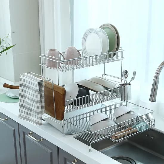 에르고엣지 올스텐 2단 리얼 서랍형 식기건조대