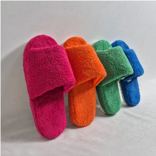 포근한 워셔블 층간소음 키높이 슬리퍼 사무실 홈 실내화 타올 룸슈즈 4color