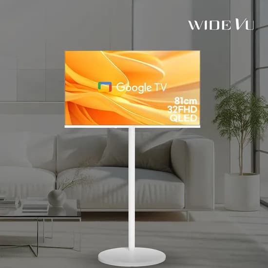 화이트에디션 구글스마트81cm(32인치)FHD QLED TV 와이드무빙뷰 삼탠바이미 가능