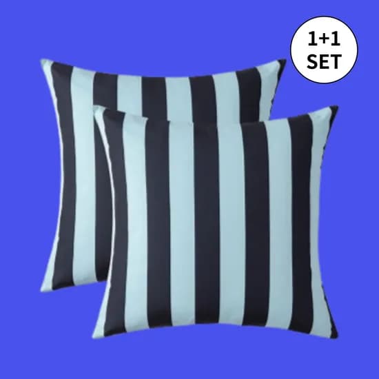 2PACK 스트라이프 쿠션 비비드 인테리어 포인트 쿠션 방수 커버 3Colors 45x45
