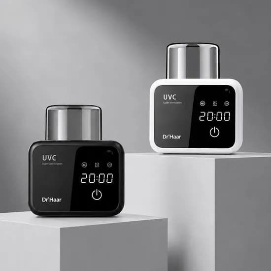 무선 UV히팅 칫솔살균기 가정용 휴대용 소독기 면도기 건조기 2구 화이트