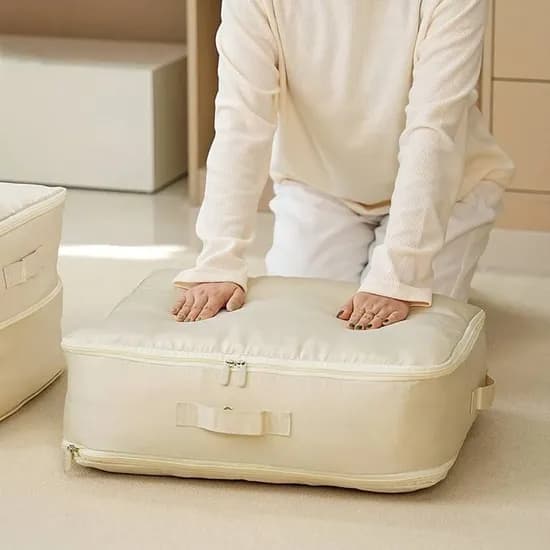 부피를 반으로 신개념 압축 파우치 확장형 이불 보관함 3size