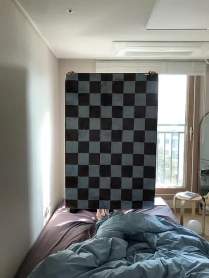 초코 자가드 러그 100x150