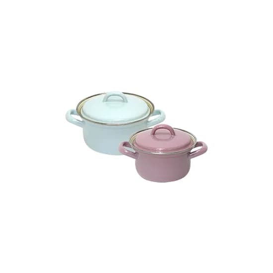 번트 법랑 양수냄비 2종세트 12cm 14cm