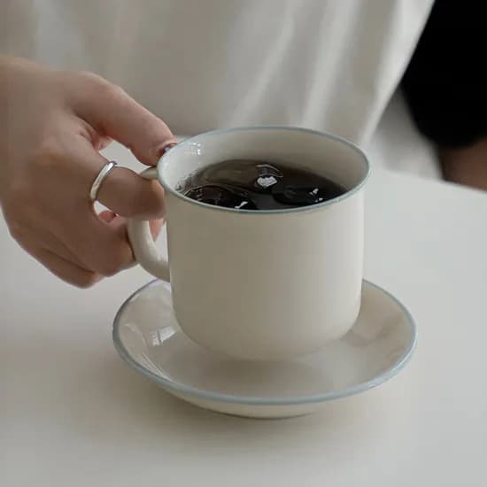 콤포트 머그 컵 250ml 재팬 라떼잔 홈카페