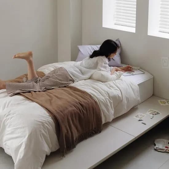 헤이즐R 무헤드 평상형 라지슈퍼킹 침대 프레임(LKK)