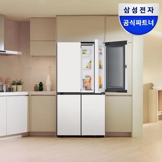 최대혜택가203만원대 비스포크 AI 냉장고 4도어 902L 1등급 RM70F90M1ZD