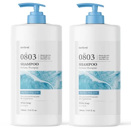 1+1 퍼퓸 대용량 샴푸 1000ml 약산성 퍼퓸 두피 미용실 향기좋은 지성 건성