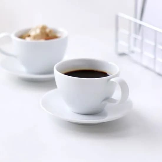 늘 설화 국산 물레 백자 도자기 에스프레소잔 100ml 1p