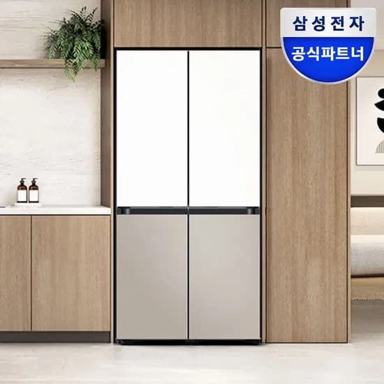 비스포크 4도어 냉장고 RM70F64R1ZG 1등급 640L 키친핏 MAX  AI절약모드