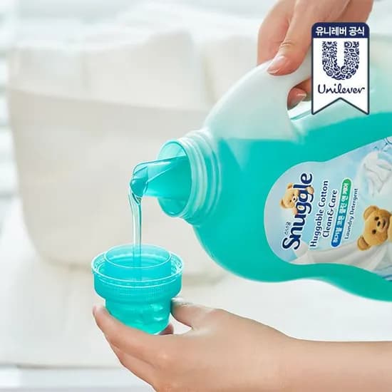 스너글 딥클린 액체세제 본품 2.7L (허거블코튼/블루스파클)