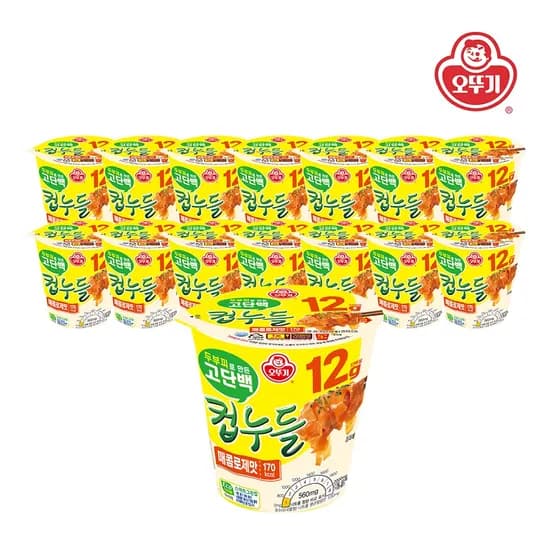 고단백컵누들 매콤로제맛 컵 48g*15개