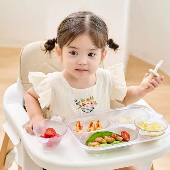 에코젠 퓨어 디바이더 이유식 유아 식판 + 국그릇 세트