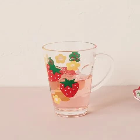 스트로베리빌리지 아크릴 도트컵 340ML 7,900원