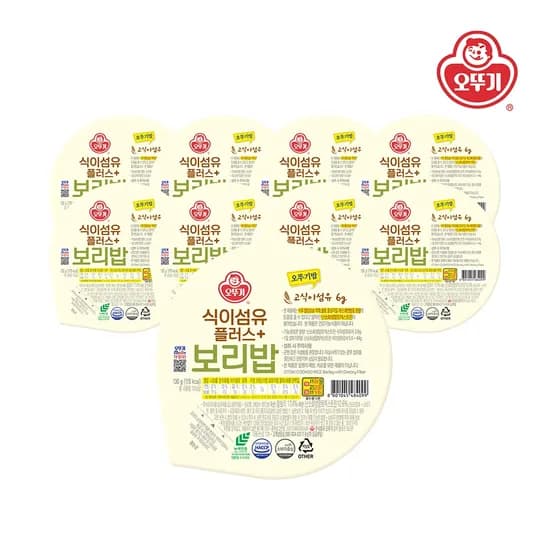 오뚜기밥 식이섬유플러스 보리밥 130g 18개