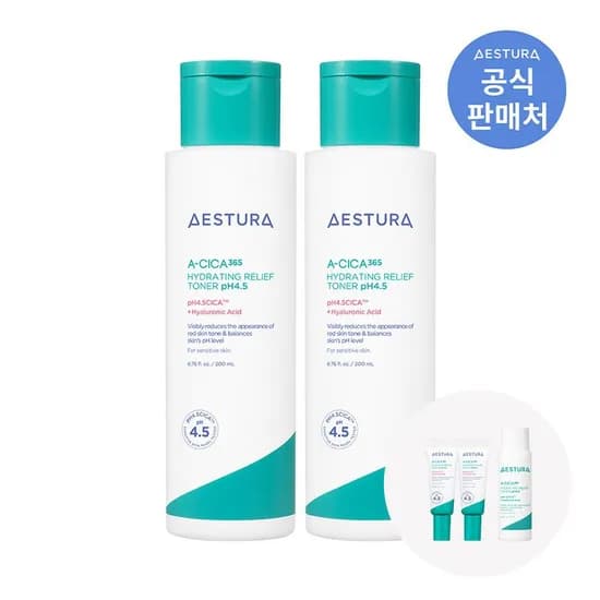 에이시카 365 수분토너 pH4.5 200ml 2입 44,800원