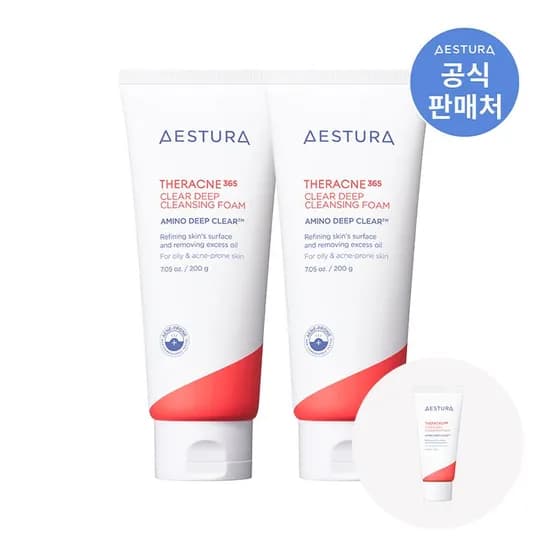 테라크네365 클리어 딥 클렌징 폼 200g 2입