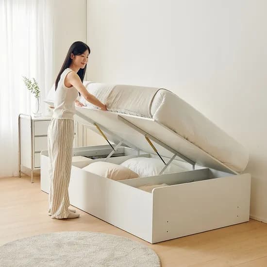 마시룸 45cm 대용량 벙커 반자동 리프트업 침대 SS/Q