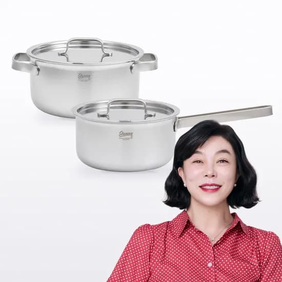 무연마제 통5중 냄비 2종세트(16+20)