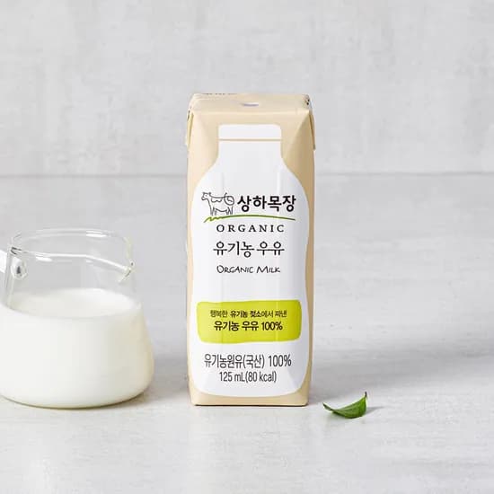 상하목장유기농멸균백색우유 125ml 48팩