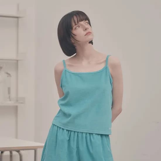 테린느 민소매 반바지 세트