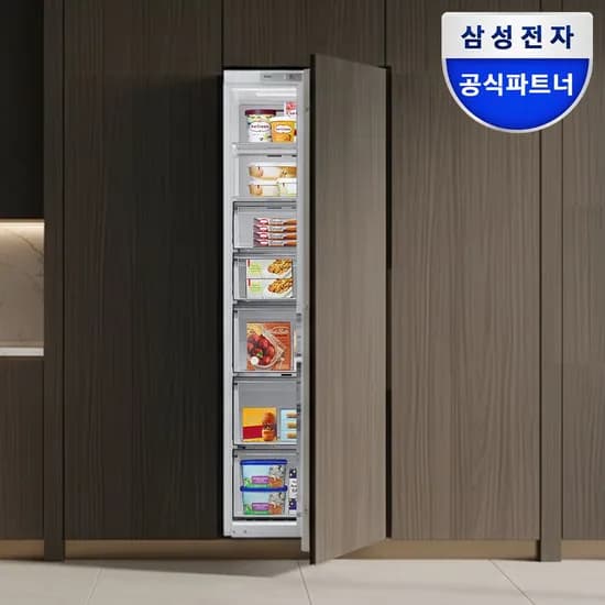빌트인 1도어 AI 냉장고 BRR297231WW  278리터  1등급 가구부착형 메탈쿨링