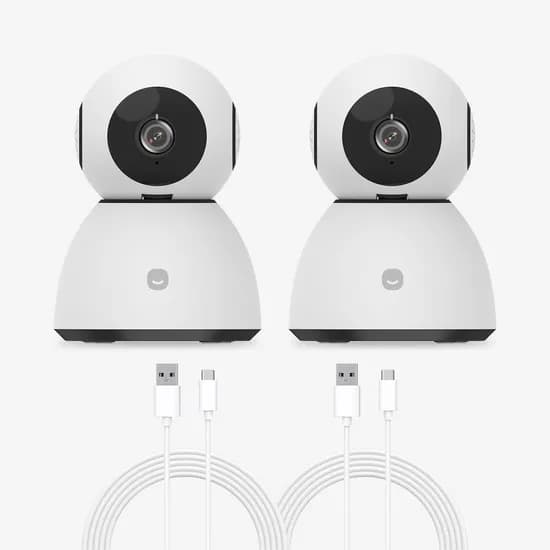 1+1 스마트 2세대 홈카메라 Pro 500만화소 + 3m 케이블 출산 육아 보안 CCTV