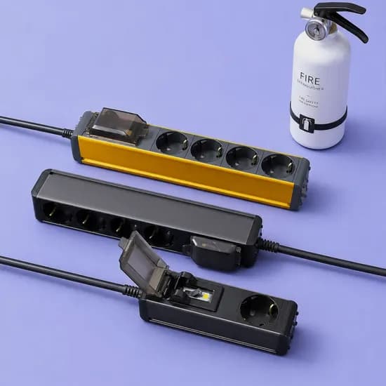 국산 자동소화 알루미늄 4000W 고용량 멀티탭 누전차단 과부하차단 산업용 서버탭