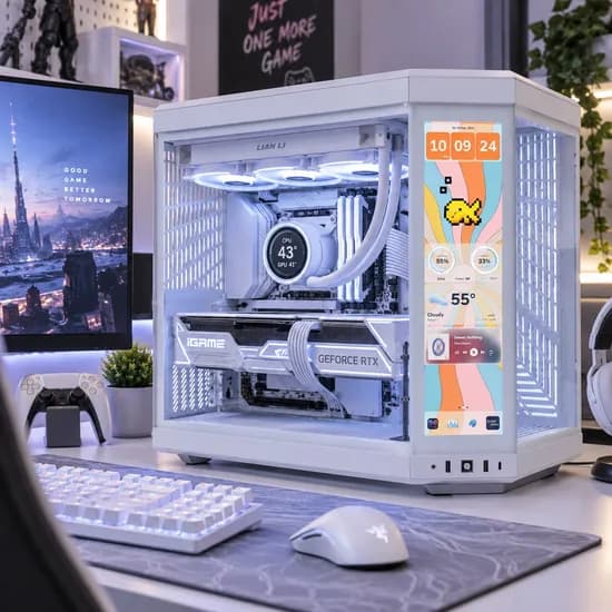 Y70 터치 인피니티 스노우화이트 감성PC 9800X3D 5080 32G