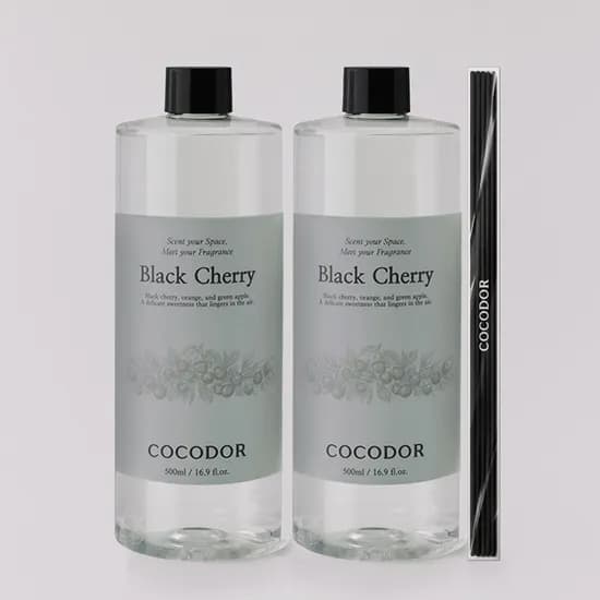 1+1 대용량 실속형 디퓨저 리필액 500ml 2개 + 리드스틱 증정