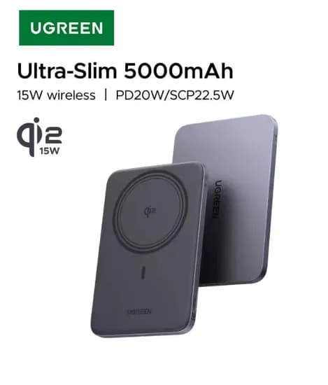 유그린 울트라 슬림 20W Qi2 15W 마그네틱 보조배터리 5000mAh 유그린 울트라 슬림 20W Qi2 15W 마그네틱 보조배터리 5000mAh