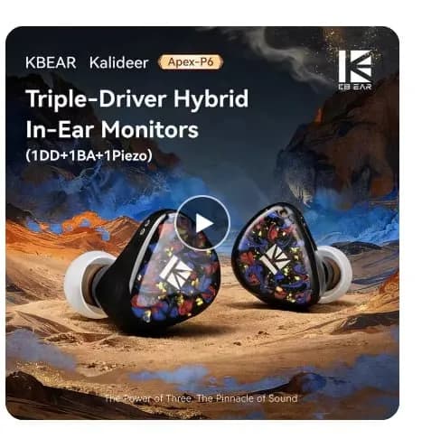 KBEAR Kalideer Apex-P6 하이파이 이어폰