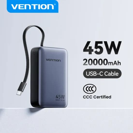 벤션 CCC 45W 20000mAh 휴대용 보조 배터리