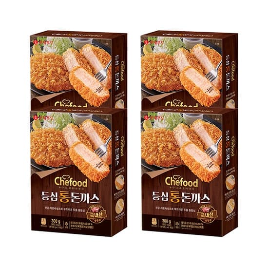 쉐푸드 등심통돈까스 300g 4개 페이코 18,067원