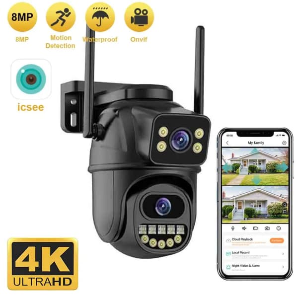 CCTV카메라)태양열듀얼카메라($26.35)벨리아 와이파이 감시카메라($12.51)8MP($17.23)3화면카메라($16.16)/무료등1