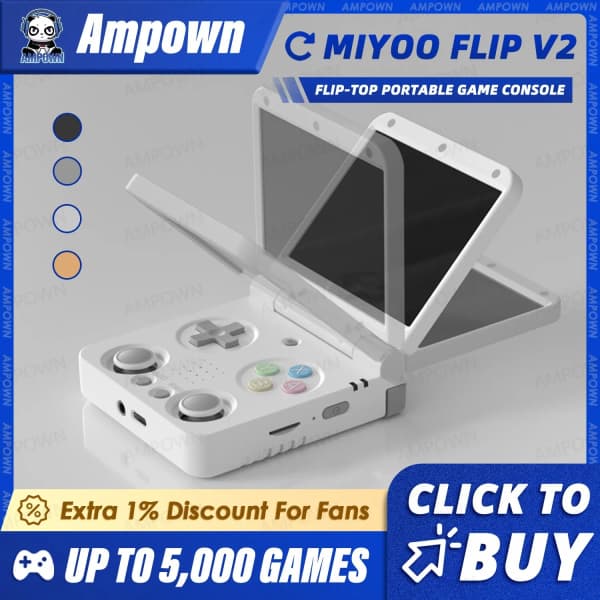 게임기공구코드>MIYOO 플립 휴대용 게임 플레이어 3.5($49.36,무료)ANBERNIC RG40XXV 레트로 핸드 헬드 게임 콘솔 4($41.8,무료)