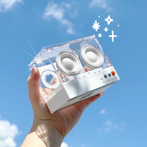 뉴트로 감성 오브룸 블루투스 5.3 스피커 블랙, 화이트 (11,086원/무료)