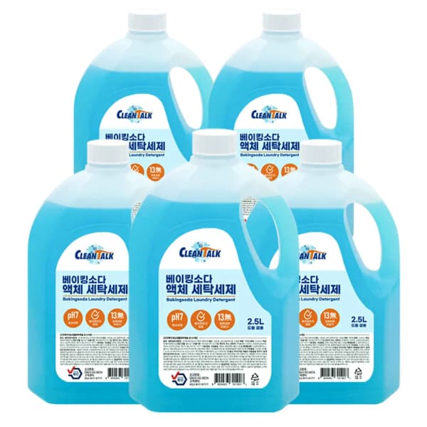 베이킹소다 액체 세탁세제 2.5L x 5개(6,903원/무료)